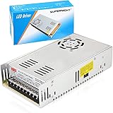 SUPERNIGHT 12V 30A 360W Power Supply Universal Regulated Switching Transformer Adapter AC 110V/220V to DC 12V Power LED Drive