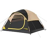 FanttikOutdoor Zeta C2/3/4 Camping Tent, 2/3/4 Person Instant Dome Tent, Easy Setup in 60s, Portable Waterproof Cabin Tent with Pre-Attached Poles &amp; Air Vent, Ideal for Camping, Hiking, Backyard
