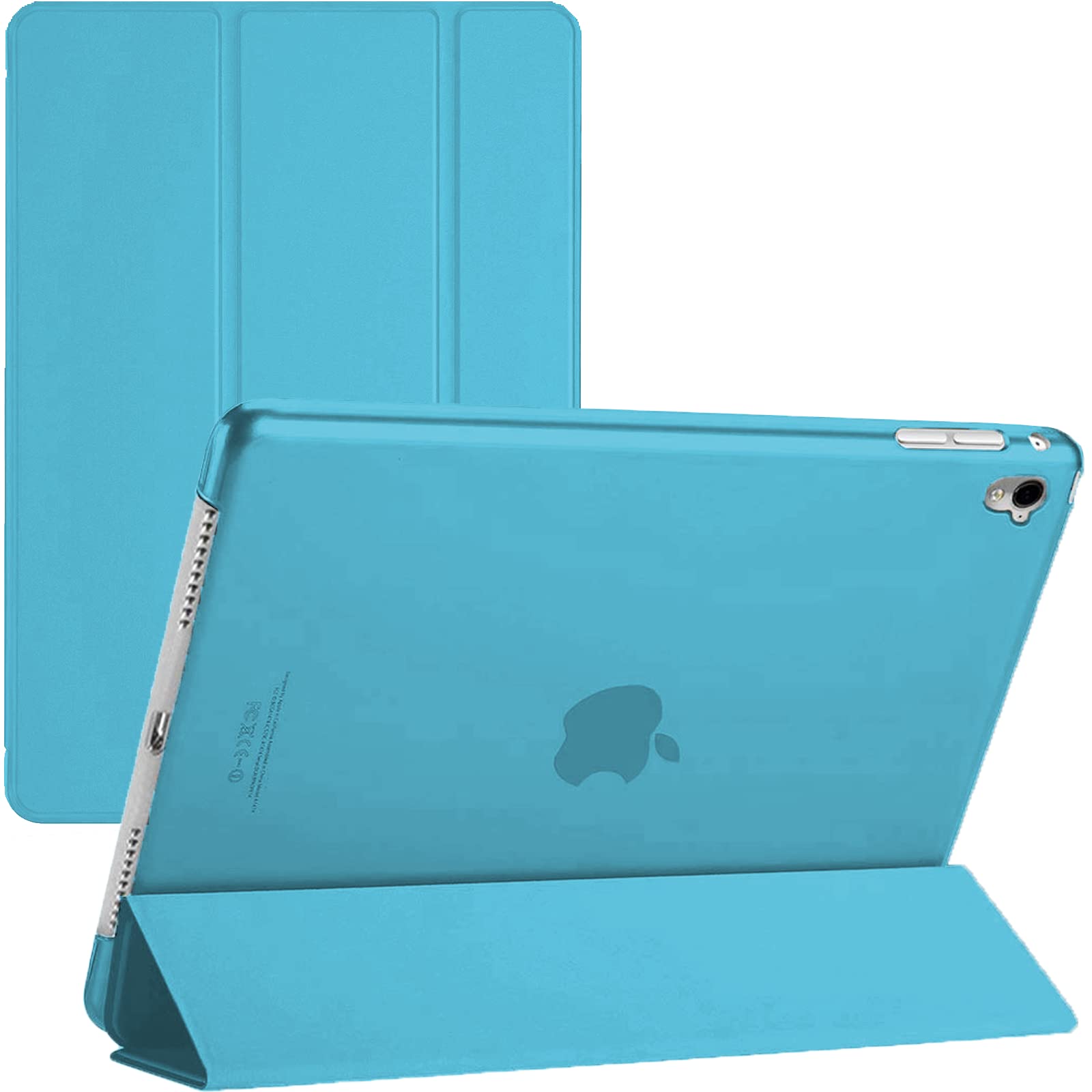 For iPad 10.2" (9th/8th/7th Generation 2021/2020/2019) Smart Case Ultra Slim Magnetic Cover with Auto Wake/Sleep for Apple iPad 10.2 (Aqua)