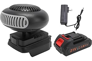 NOENNULL Portable Car Heater, Battery Operated Space Heater with Anti Tilt Design, Long Lasting Heating, 1500mAh Li Battery, Easily Fits into Any Room or Car, for Car, Office, Indoor Use