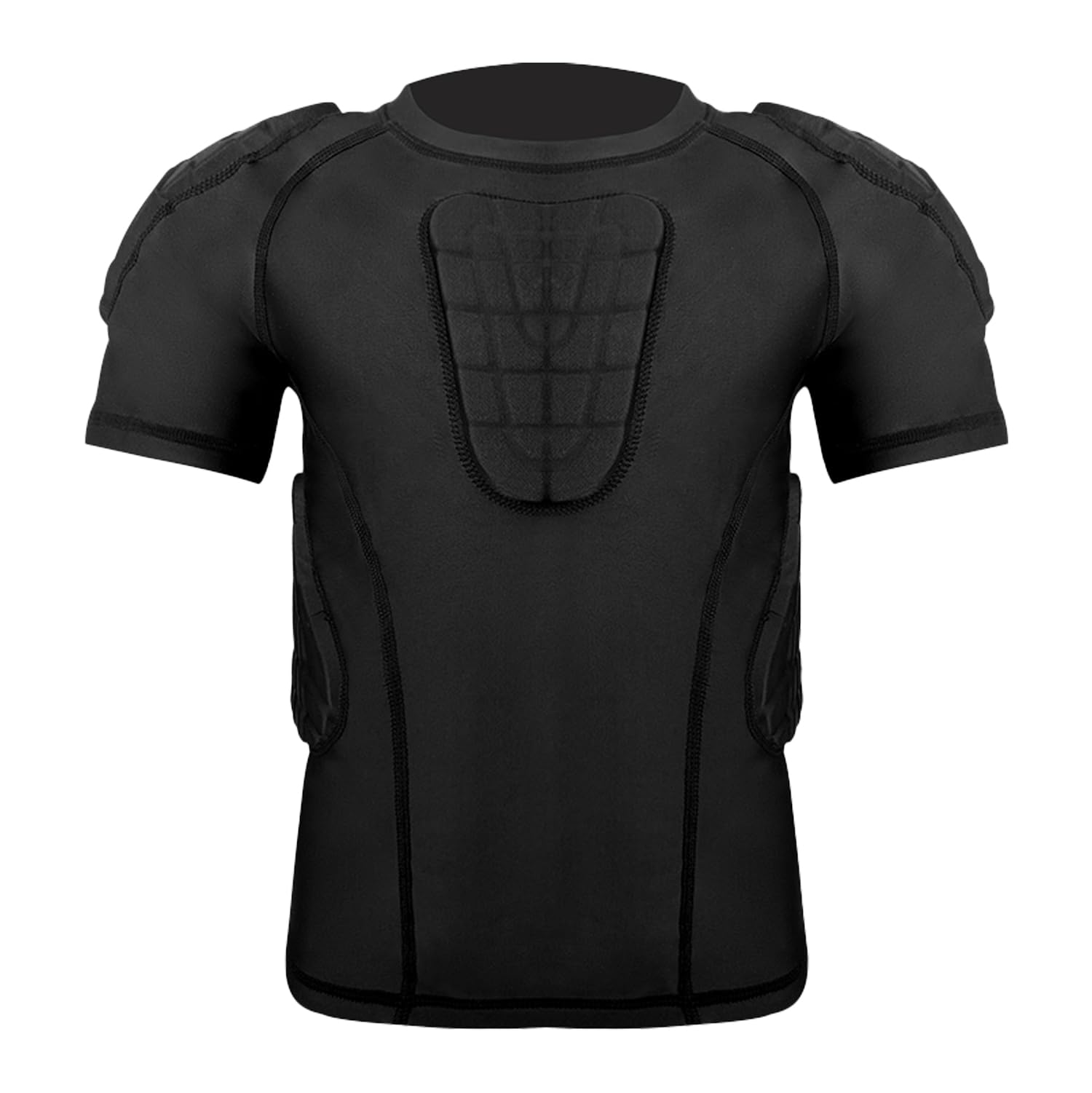 Photo 1 of MK MOSSE KARNE Kids Boys Padded Compression Shirt Chest Protector for Baseball Paintball Football Rid Protector Heart Guard Protective Shirt