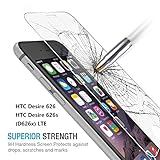 HTC Desire 626 626s (D626x) LTE - Glass Screen Protector, The3Knights[TM] - [Tempered Glass] + The3Knights[TM] Classic Stylus (Tempered Glass Screen Protector)