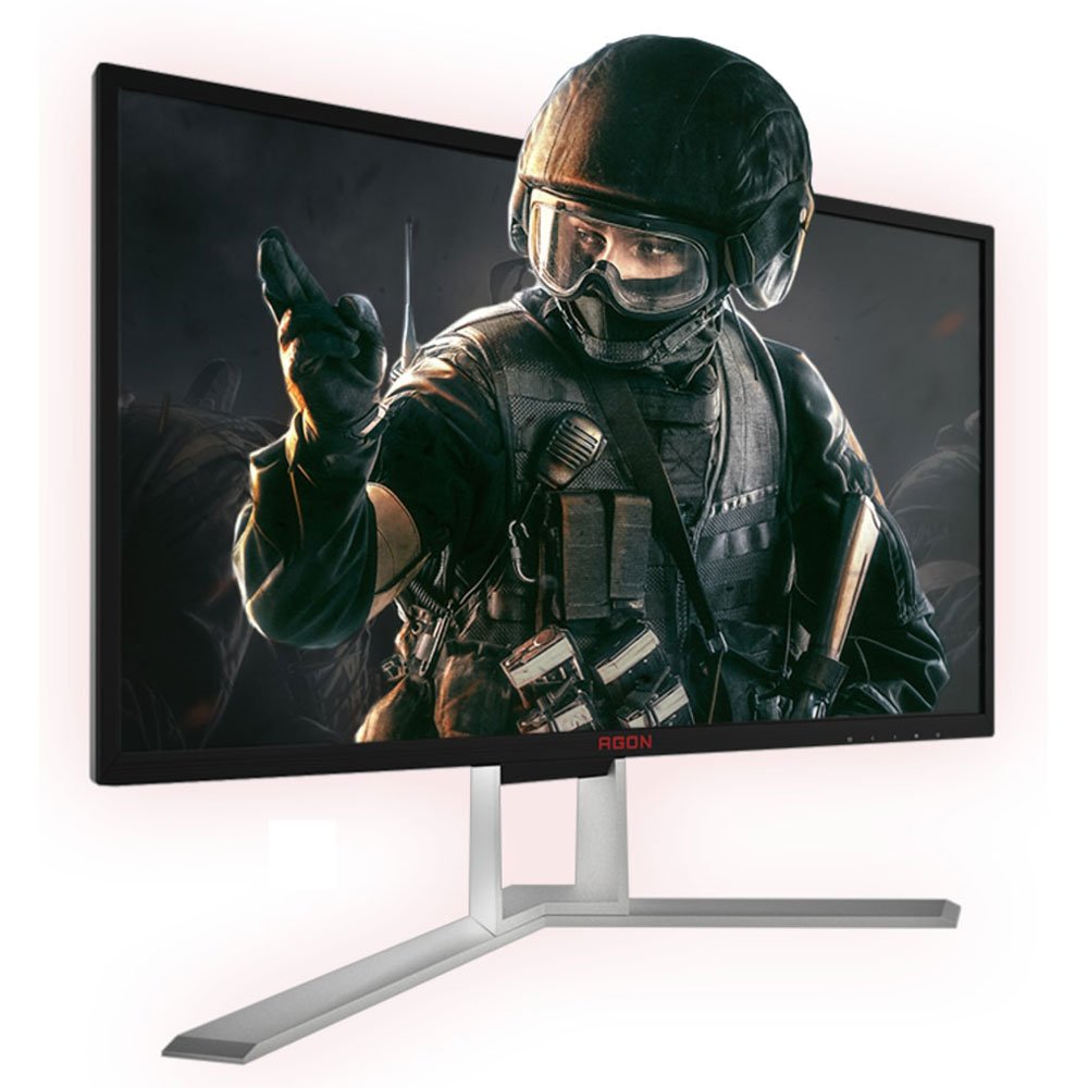 AOC AGON Gaming AG251FG - 25 Inch FHD Monitor, 240Hz, 1 ms, TN, G-Sync, USB HUB, Speakers, Height adjust (1920x1080@ 240Hz, 400 cd/m², HDMI/DP/USB 3.0)