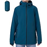 ACCNUO Rain Jacket Women Waterproof Lightweight Rain Coats for Women Raincoats With Hood for Cycling Hiking Climbing