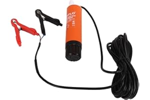 12V RV Water Pump, Bilge Pump for Boat 280GPH Low Noise Portable Inline Submersible Pump for RV Yacht Marine Inline Transfer 