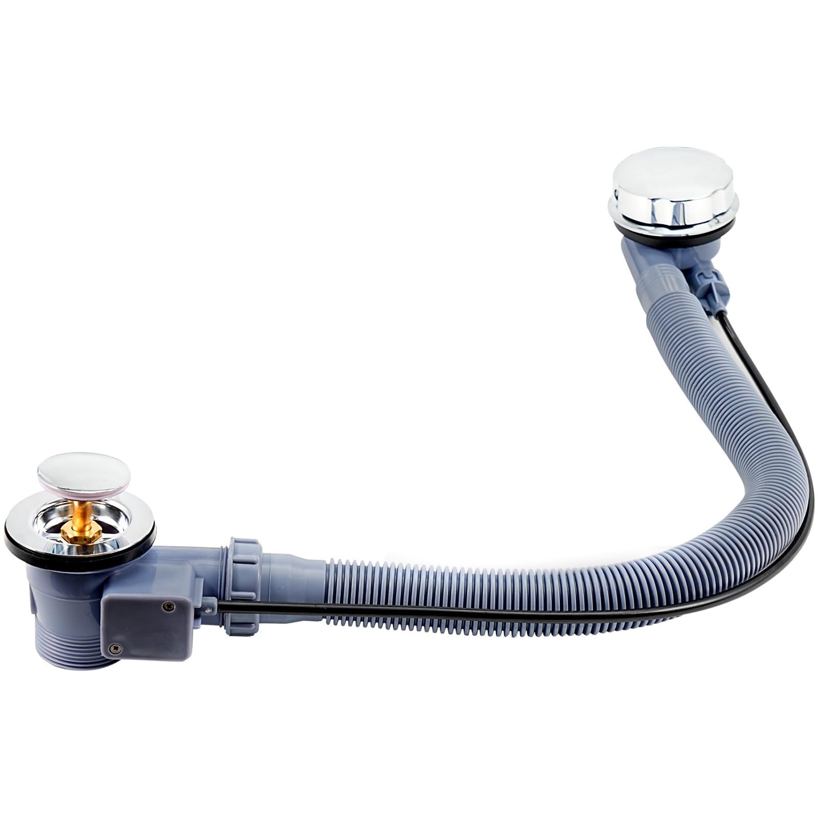 Bath Waste Overflow Kit - G1 1/2" Pop Up Waste Connection Design, Click Clack Bath Waste Overflow Pipe Connection, Bathtub Waste Drain Replacement