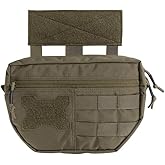 EXCELLENT ELITE SPANKER Tactical Drop Dump Pouch Molle Tool Pouch with Hook & Loop Carrying Kit Bag for Tactical Vest Chest Rig