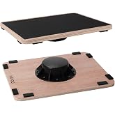 Wooden Wobble Board for Adults - Anti-Slip Balance Board for Stand-Desk Core Strength Therapy