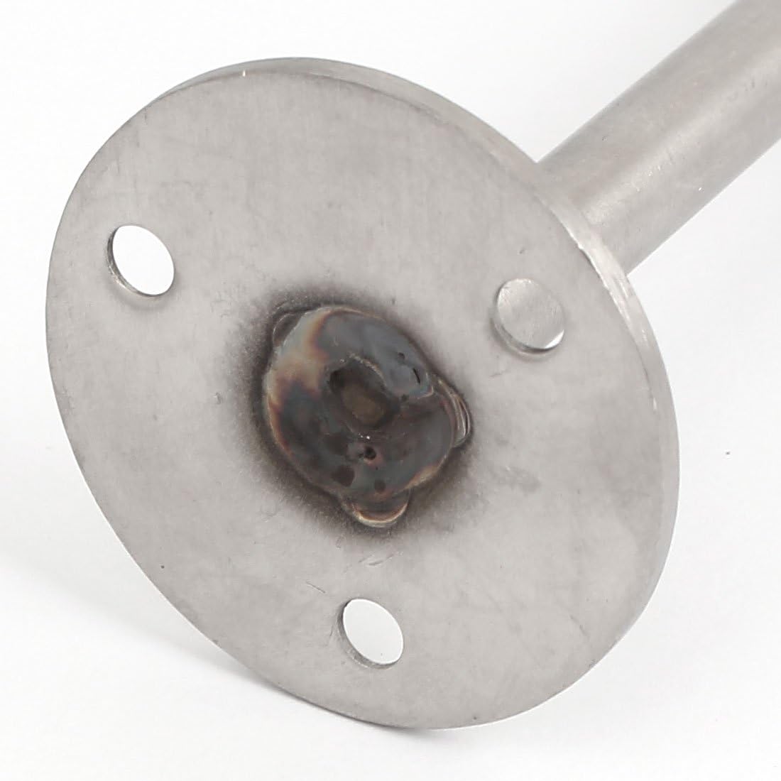 sourcing map Floor Mounted Door Stop Stopper Bumper Silver Tone 120mm Long, 120mm,1pcs - Image 3