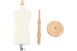 Male Dress Form with Stand – Adjustable Sewing Mannequin for Fashion Design, Fitting, and Garment Display – Full-Body Tailori