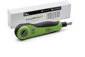TRUE CABLE trueCABLE Impact Punch Down Tool With Blade for 110 IDC, Keystone Jacks and Patch Panels, trueIMPACT