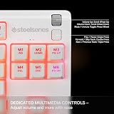 SteelSeries Apex 3 TKL Gaming Keyboard Silent 8-Zone RGB IP32 White view 6
