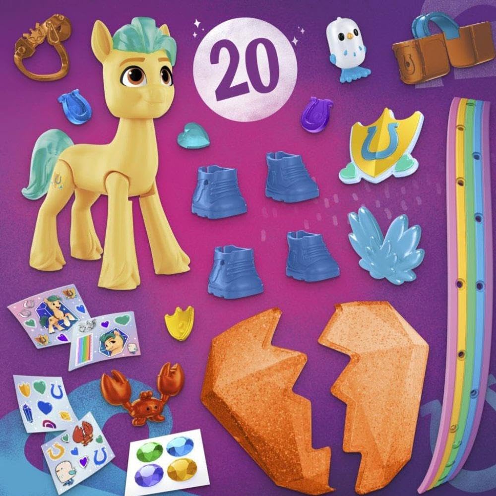 My Little Pony: A New Generation Movie Crystal Adventure Hitch Trailblazer - 3-Inch Pony Toy with Surprise Accessories, Friendship Bracelet