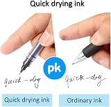 Surcotto 12 Pack Rollerball Pens 0.5mm Black Gel Quick-Dry Ink Extra Fine Point view 2