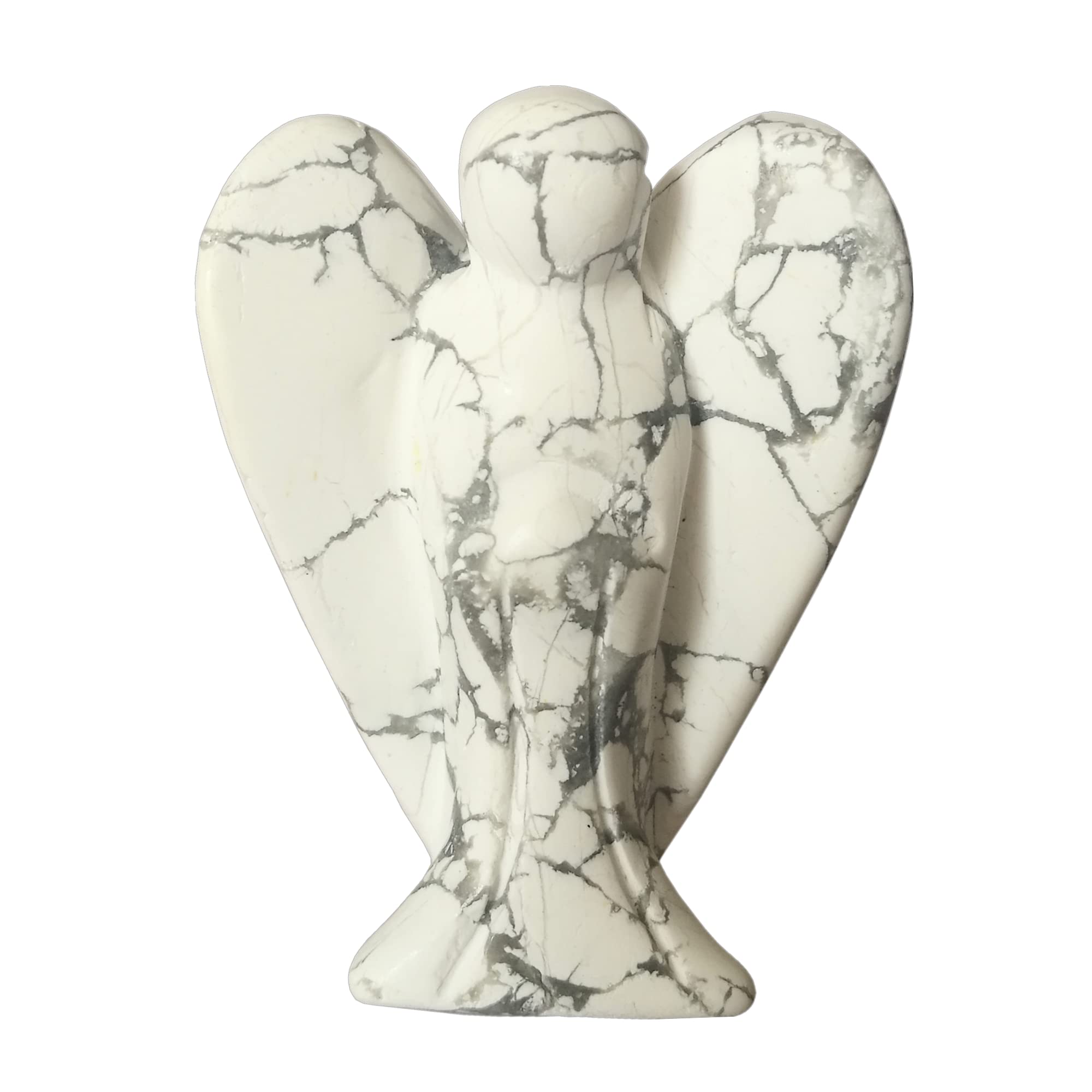 Manekieko Natural Carnelian Healing Crystal Prayer Guardian Angel Statue,48mm Carving Pocket Palm Stone Figurines Decoration