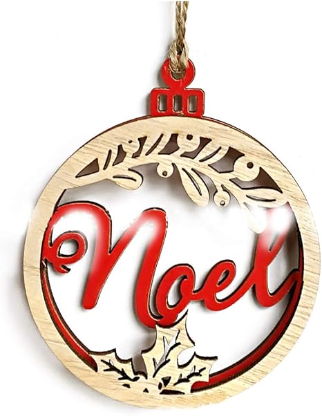Amazon Nicewave 3点セット 3dクリスマスオーナメント 吊り下げ 木製 英語アルファベット文字 装飾 木製 クリスマスツリー 吊り下げタグ ペンダント装飾 クリスマスデコレーション インテリア オンライン通販