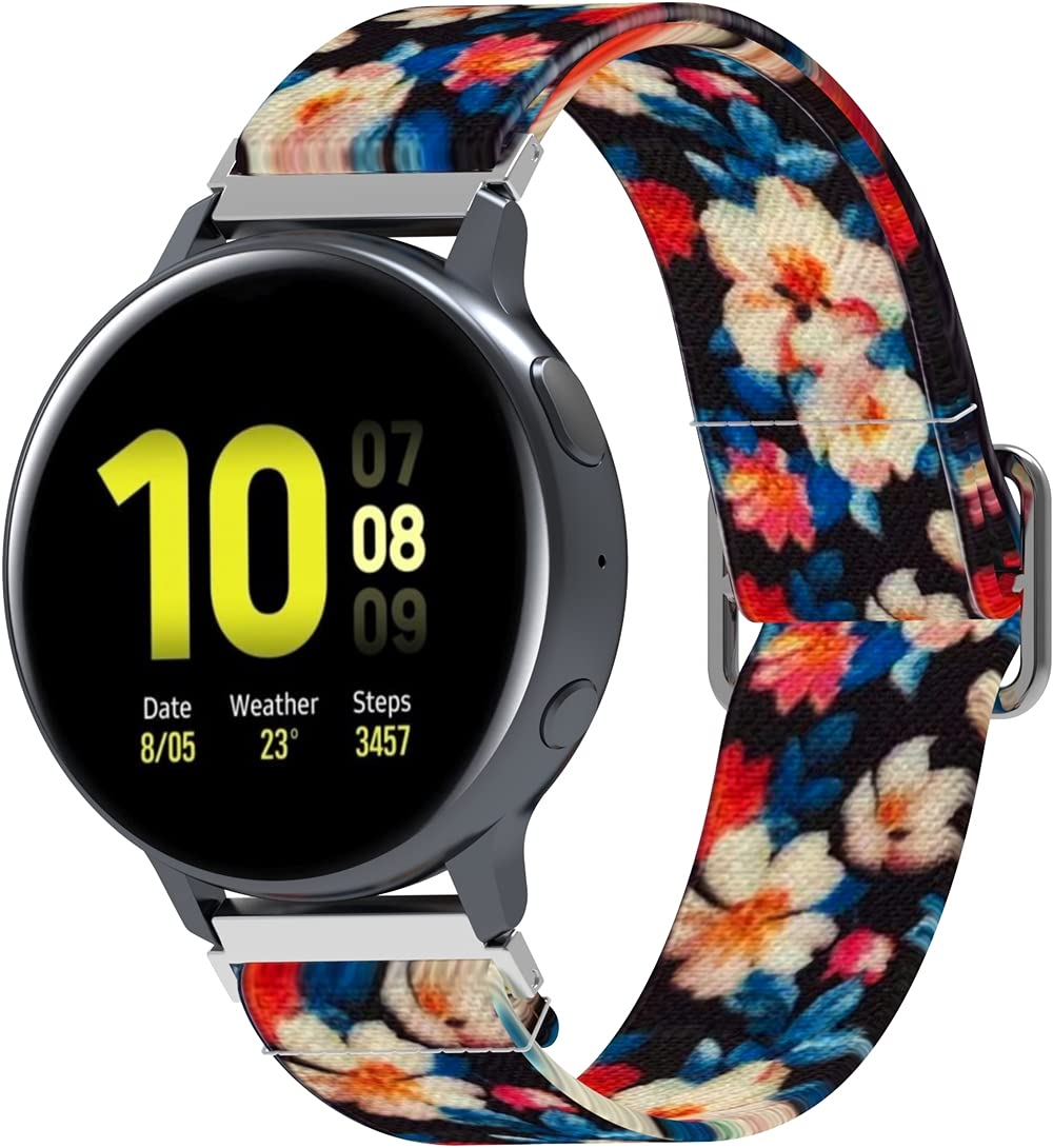 Chainfo Quick Release compatible with Polar Ignite/Unite/Ignite 2 / Pacer Watch Strap, Military Canvas Watch Band Watch (20mm, Pattern 5)