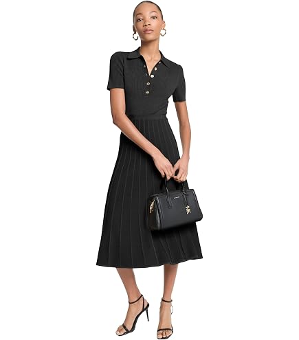 Ralph Lauren Women's Sleeveless Drop-Waist Flare Dress (M) Black at Amazon Women's Clothing store
