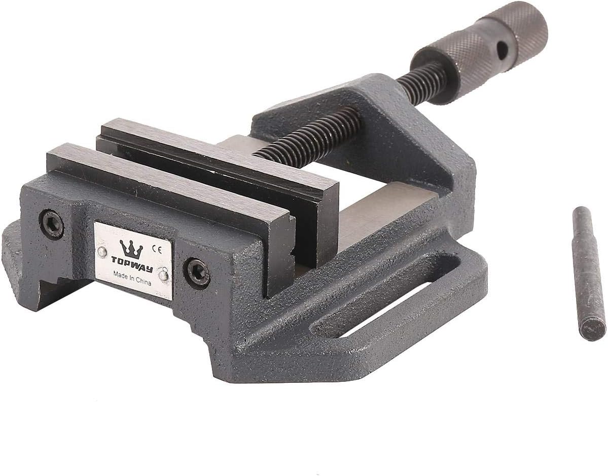 TOPWAY Drill Press Vice 125mm 5 Inch Professional Precision German Type Pillar Bench Drill Vice Clamp for Workshop Milling Machine Machinery Maintenance 403265 - Image 3