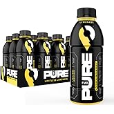 Pure Fuel Healthy Energy Drinks Limitless Lemonade - Sports Drinks - Plant Based - 180mg Natural Caffeine - 12pk x 16.9 fl oz