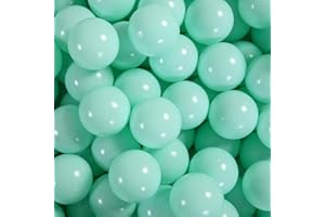 Heopeis Ball Pit Balls - 2.75inch Plastic Ball Play Balls BPA Free Phthalate Free Non-Toxic Play Balls for Children Ball Pit Party Brithday Ball Pool Tent, Mint Green,50pcs.