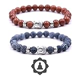 crintiff - Two Duddha Bead Bracelets with Chakra