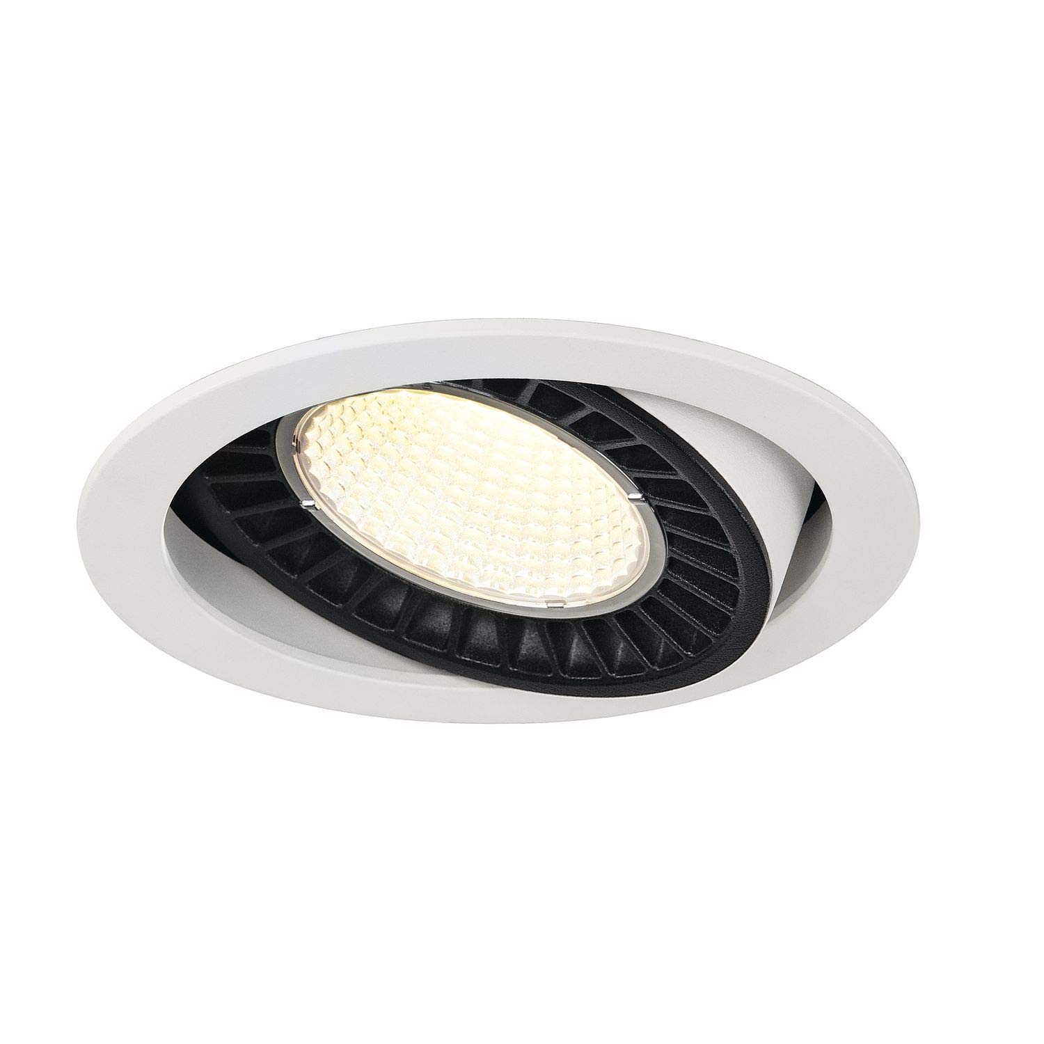 SLV recessed Ceiling Light SUPROS/LED Spotlight, floodlight, Ceiling Light, recessed Light, Indoor Lighting / 4000K 36W 3520lm White 60 Degrees