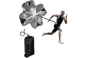 Running Speed Chute Resistance Parachute 57 inch Training Parachute Umbrella Sprint Power Soccer Trainer Fitness Agility Ladd