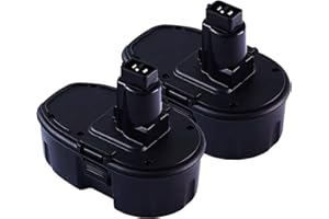 MUNIKIND 2-Pack 18V 3.6Ah DC9098 DC9099 Replacement Battery for Dewalt 18V Battery DC9096 DC9098 DC9099 DW9095 DW9096 DW9098 DE9038 Compatible with Dewalt 18 Volt Battery Tools Drills Drivers Wrench (Black)