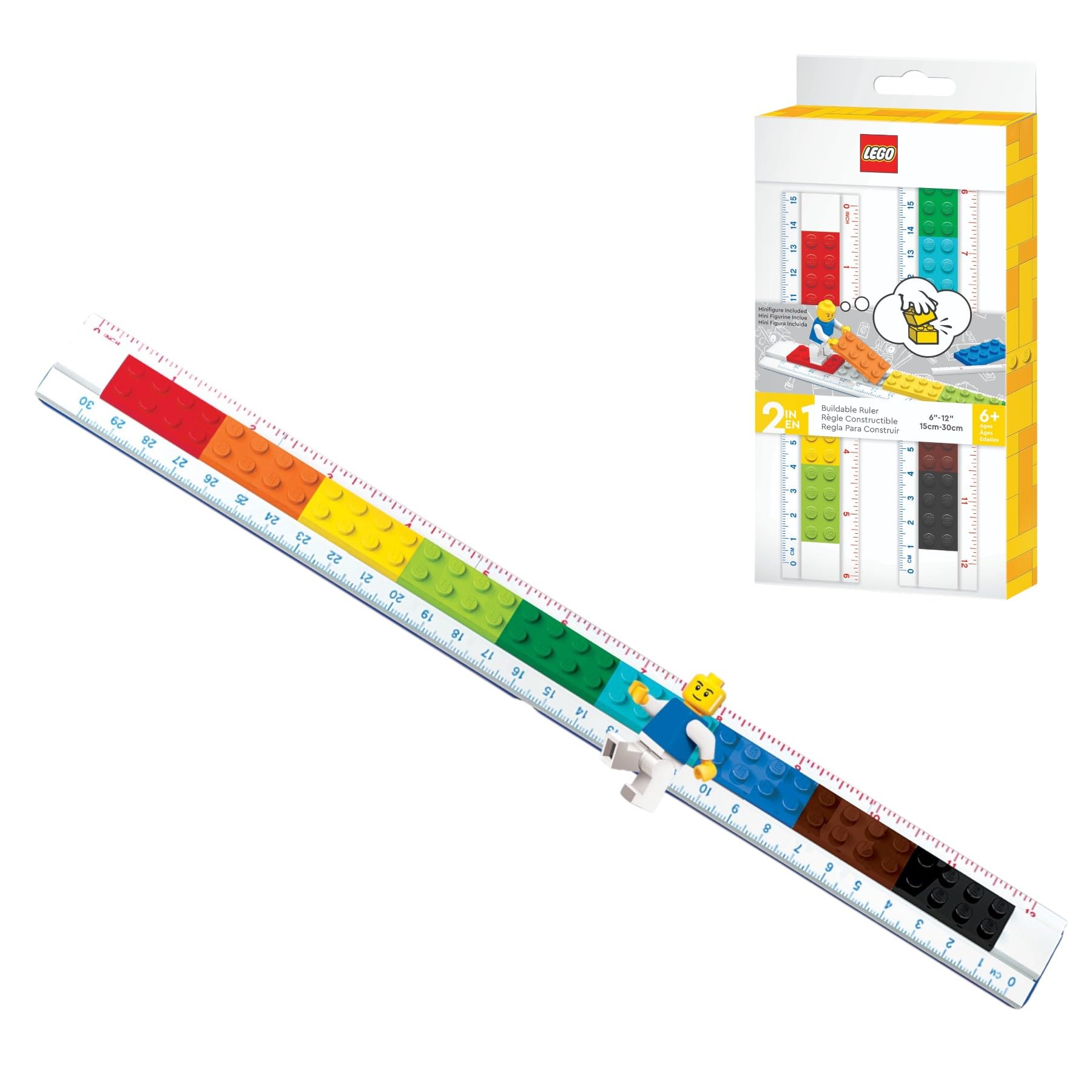 LEGO Righello Costruibile + Minifigure