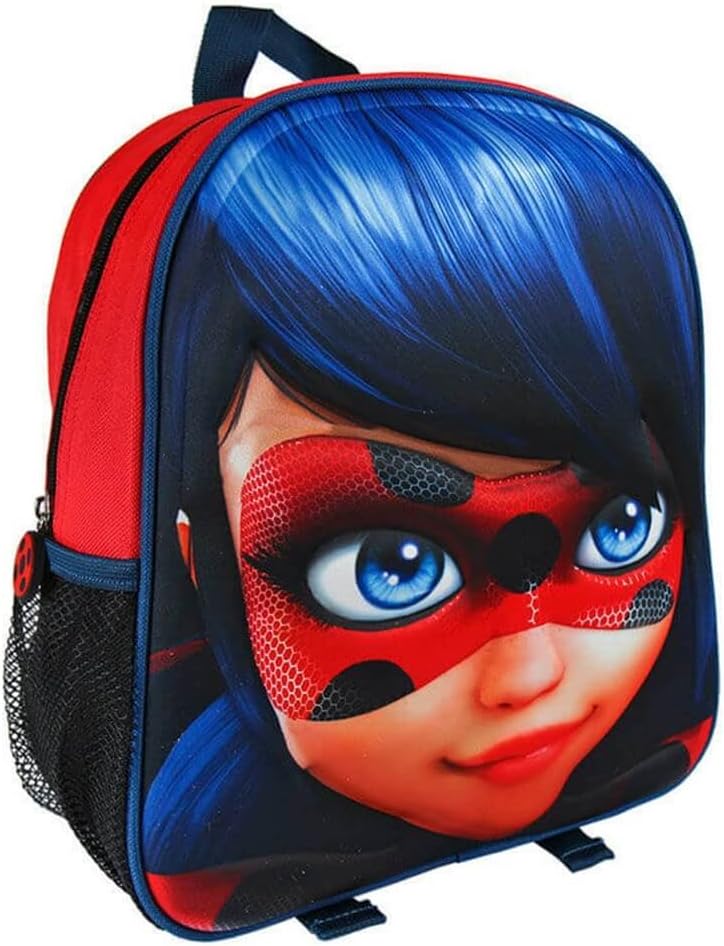 Miraculous Tales of Ladybug & Cat Noir 2100-1975 Children's Backpack 3D, School, 12 inches, Multicolor