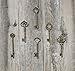 24pcs Mixed Vintage Skeleton Keys, 6 Styles,Each 4pcs, Bronze, Extra Large(L)
