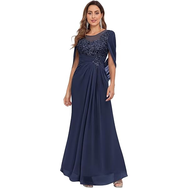 Chiffon Cap Sleeve Mother Of The Bride Dresses Wedding Modern Mother Fall  Mother Of The Bride