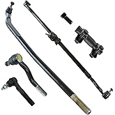 TRQ Steering Kit Tie Rod End Drag Link Adjuster Steering 6 Piece | Fo+D2:D64r 2007-2017 Jeep Wrangler 2018 Wrangler JK