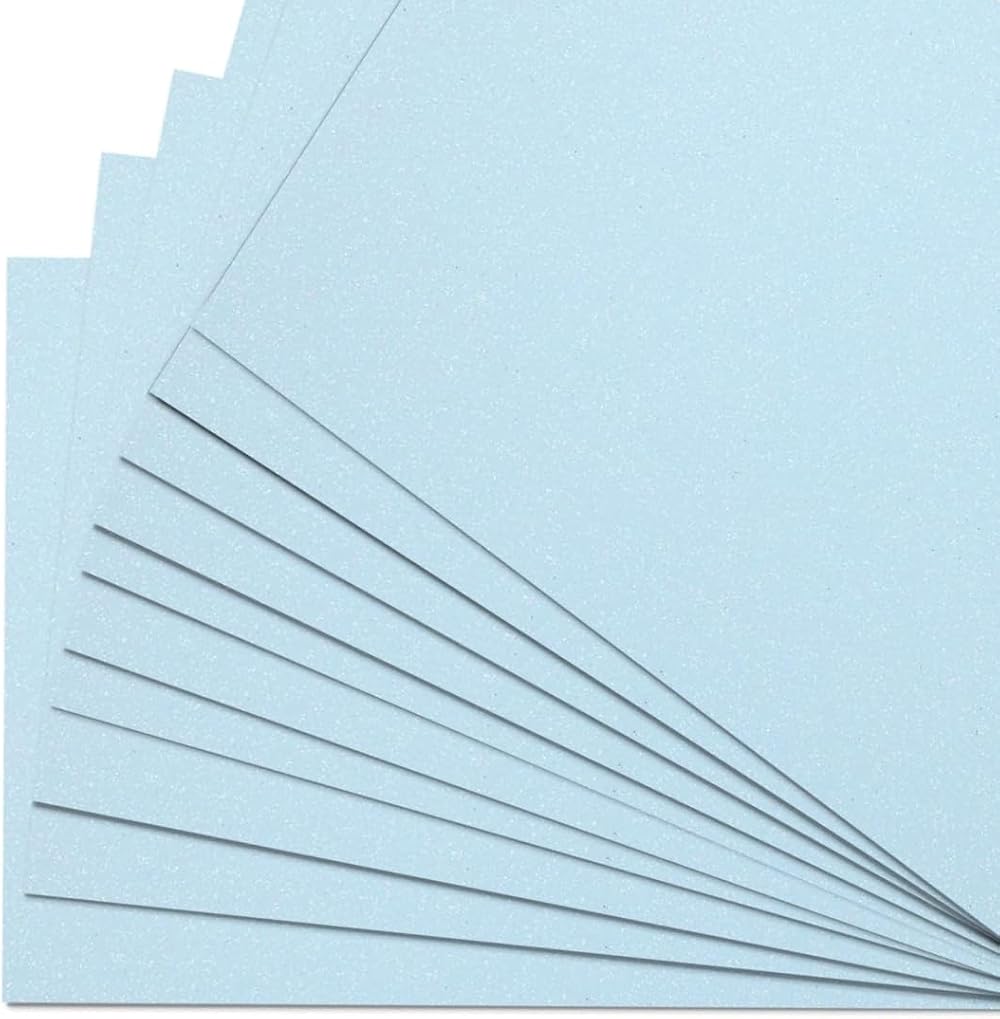 Springboard Supplies Pale Blue Glitter Card Sheets 10 x A4 290gsm