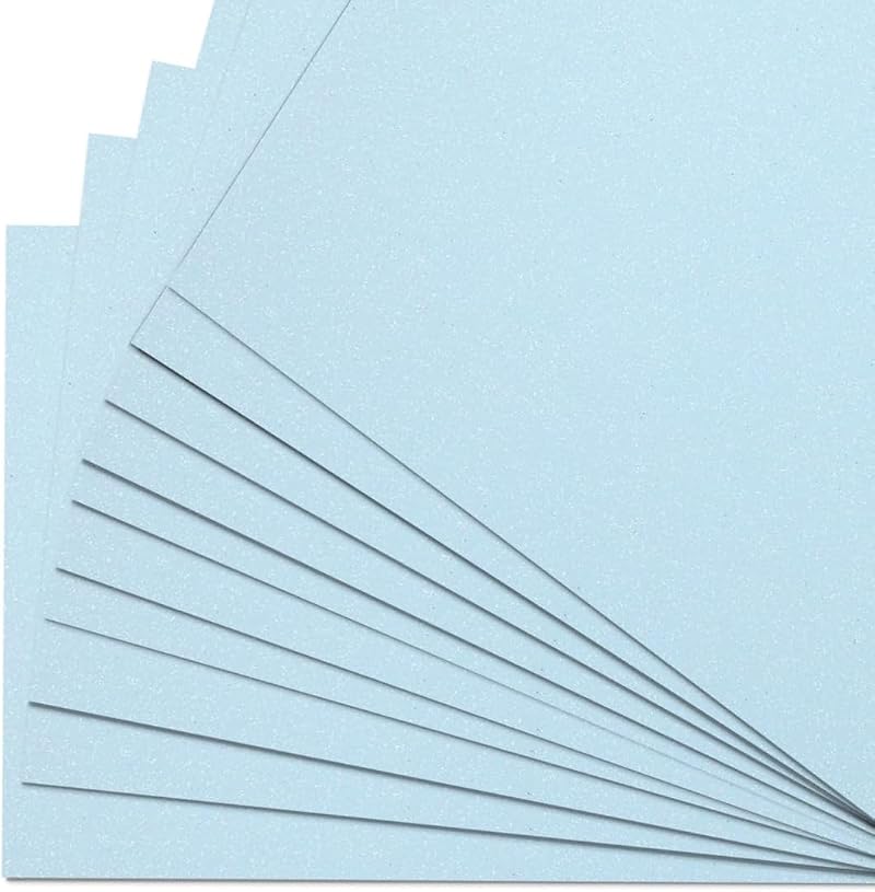 Springboard Supplies Pale Blue Glitter Card Sheets 10 x A4 290gsm