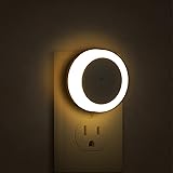 Briignite Night Light Plug in with Dusk to Dawn Sensor, Automatic Led Night Lights Soft White, 0.6W 60lm Led Plug-in Nightlig