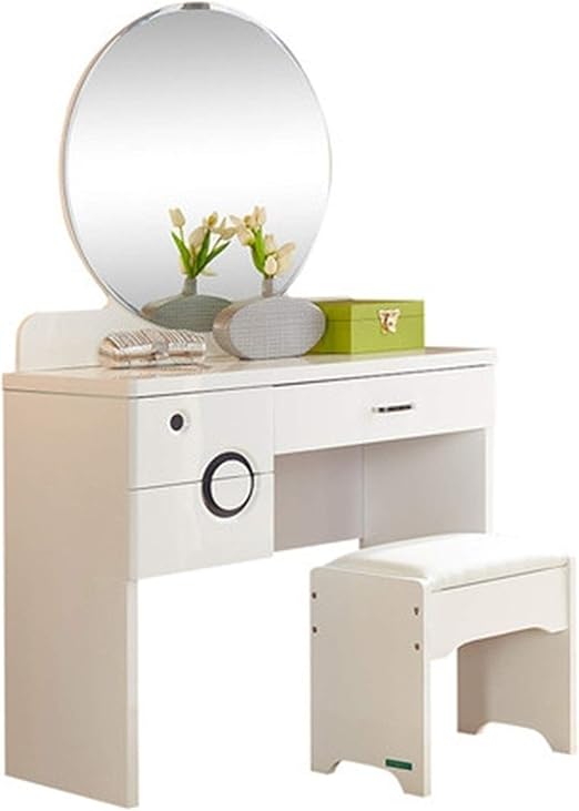 Tocador Espejo De Baño con Cajones Conjunto Ahorrar Espacio For