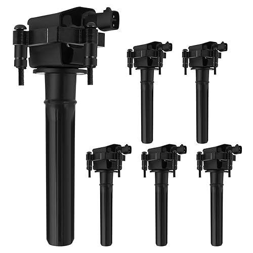 SCITOO Ignition Coil Coils Pack fits for Dodge Magnum 3.5L 2005 for Dodge Intrepid 3.5L 2000-2004 for Dodge Intrepid 3.2L 1998-2000 for Chrysler 300 3.5L 2005 UF269 ‎C1178 C533 6 pcs