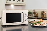 Russell Hobbs RHRETMM705C 17L 700W Cream Retro Solo Microwave view 3