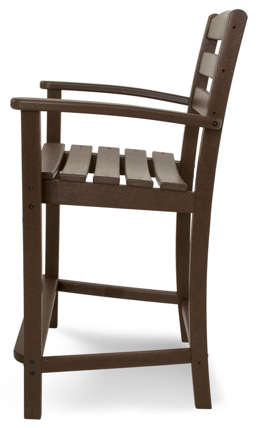 polywood lounge chairs on Patio Seating Mahogany Polywood Td201ma La Casa Cafe Counter Arm Chair Chairs