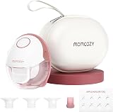 Momcozy M6 Hands-Free Breast Pump Portable Single Electric Red