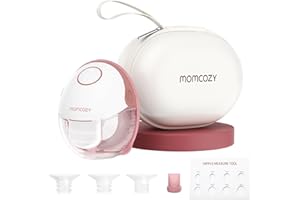 Momcozy Breast Pump Hands Free Mobile Style | M6, Wearable Breastfeeding Pump Ideal Rhythm for More Milk, DoubleFit Flange Mo