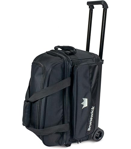 Brunswick ZONE Bowling Bag ボーリングバッグ Amazon.com : Brunswick Zone Double Roller Bowling Bag (Black