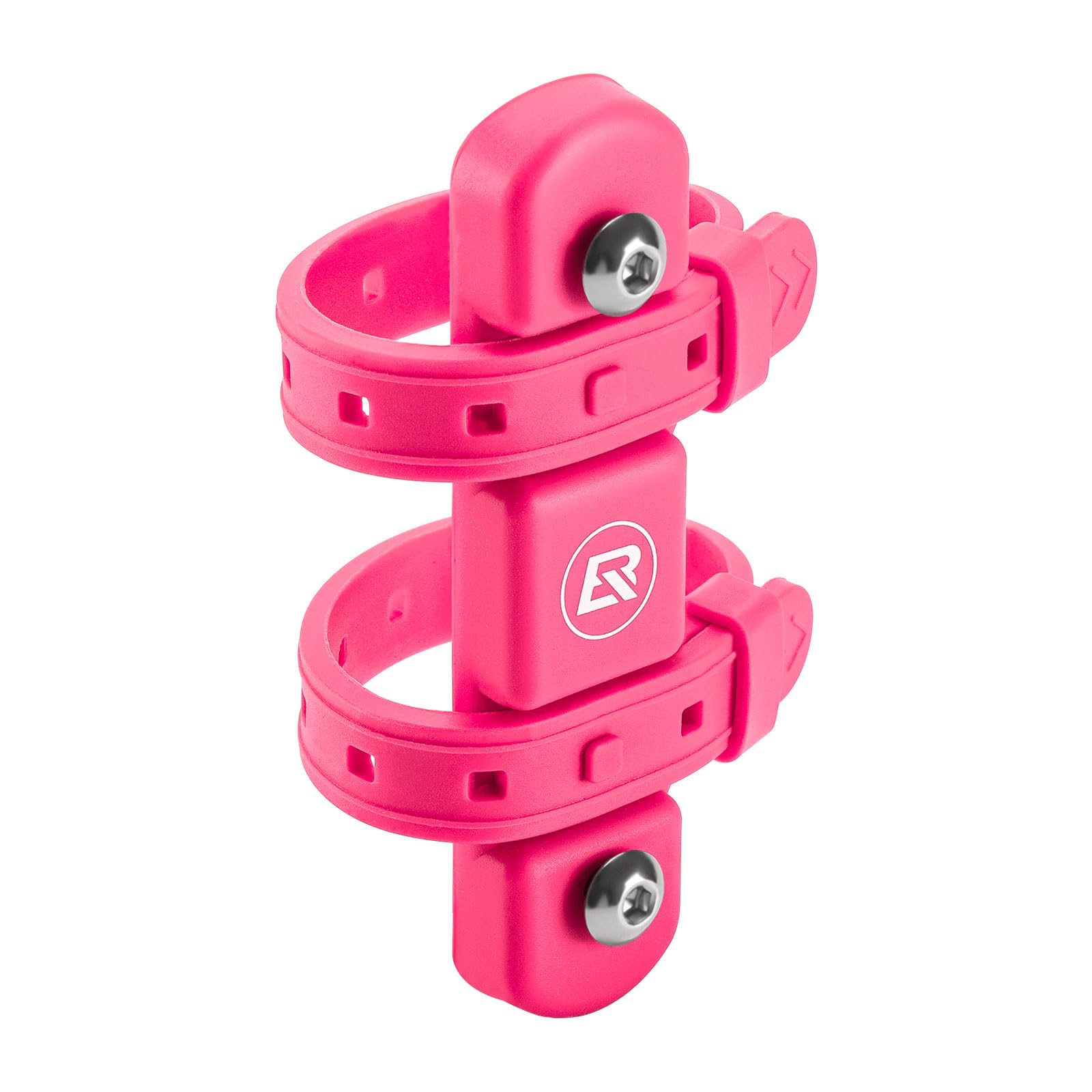 ROCKBROS Bike Water Bottle Holder Adaptor No Punching Silicone Bicycle Bottle Cage Adapter Bike Bottle Cage Mount Bike Drinks Holder Clamp for Seat Post, Mountain Road Bikes, MTB, Motorcycle, 5 Colors