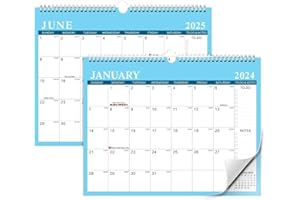 ALIAGLE Calendar 2023-2024-2025 Wall Calendar, July 2023 - December 2024 Calendar ,January 2024 - June 2025, 18 Months Calendar, 11.6"x14.8'', Large Daily Blocks Perfect for Planning and Organizing for Home