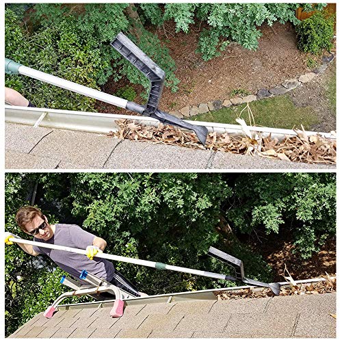 Pannow Gutter Cleaning Spoon and Scoop, Roof Gutters Cleaning Tool for Garden, Ditch, Villas, Townhouses