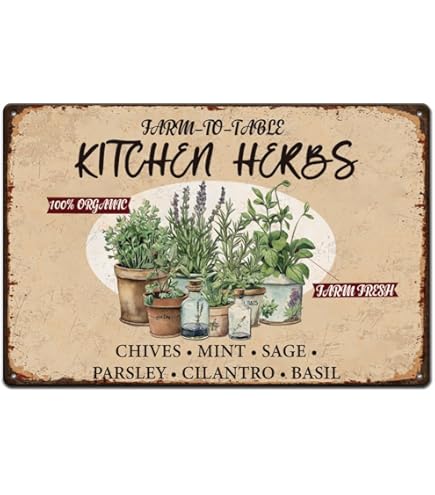 Amazon.com: UOOPAI Fresh Herbs The kitchen Herb Garden Flowers