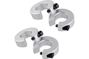 CNCMANS SBR20 Linear Rail Stop Collars Anti-Collision Block Stopper 4PCS Limit Fixing Rings for Linear Motion Rail Shaft Guide 20mm CNC Parts Tool Linear Rail Shaft Stop Collars