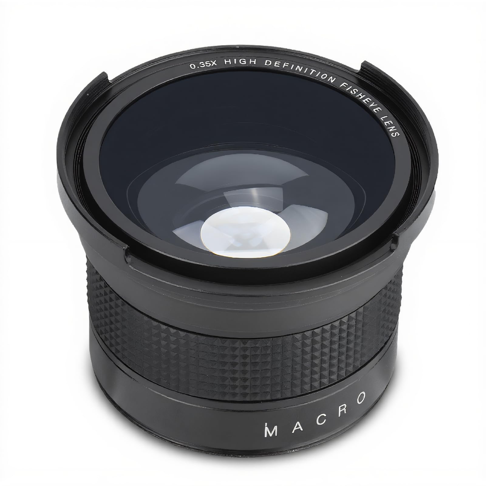 58MM 0.35X Fisheye Super Wide Angle Lens for SLR and DSLR Cameras - Compatible with 58mm Lenses - Black
